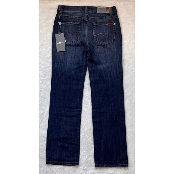 NWT 7 For All Mankind 7FAM Boy's Standard Classic Straight Leg Jeans, Size 10 - Picture 7 of 9